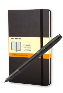 Parker IM ACHROMATIC MATT BLACK Moleskine