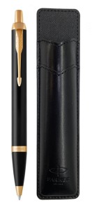 Набор Parker IM Black GT (шариковая ручка + чехол)