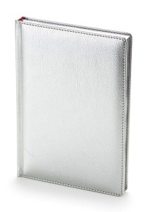 Ежедневник недатированный А5 "Sidney" (серебряный)